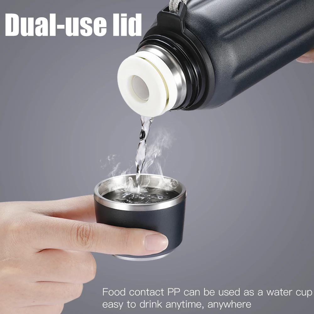 
FEIJIAN Sports Thermoses 600ml 304 Double Wall Stainless Steel Vacuum Flask Outdoors Portable for Hiking 