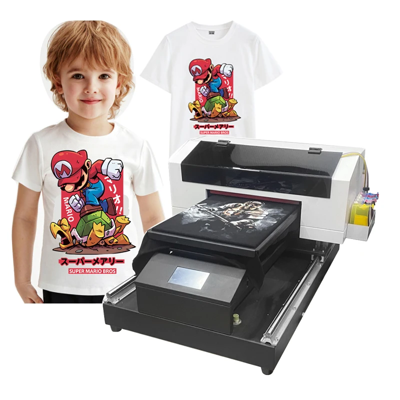 2022 A3 T-shirt Printing Machine Factory Wholesale Prices Clothes Textile Digital T-Shirt Printer Auto DTG Inkjet Printer