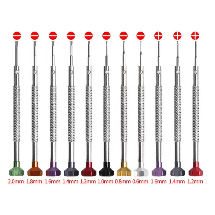 High quality Precise Slotted Cross Screwdriver Stainless Steel Watch Repair  Screwdrivers for Watchmaker