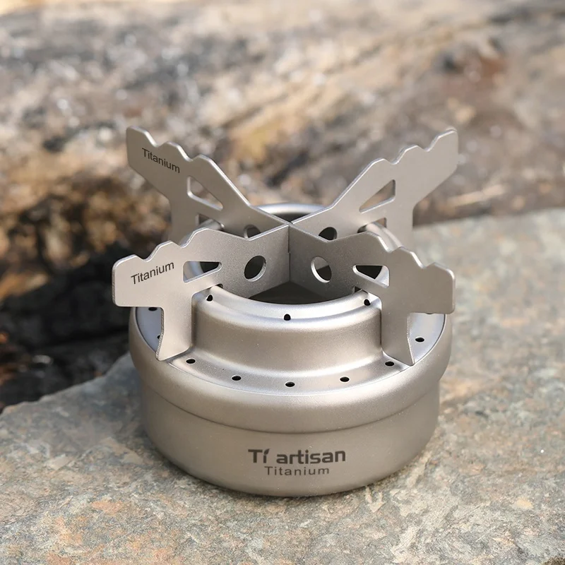 Ultrafun Mini Alcohol Stove Portable Ultralight Outdoor Spirit Burner Brass Stove