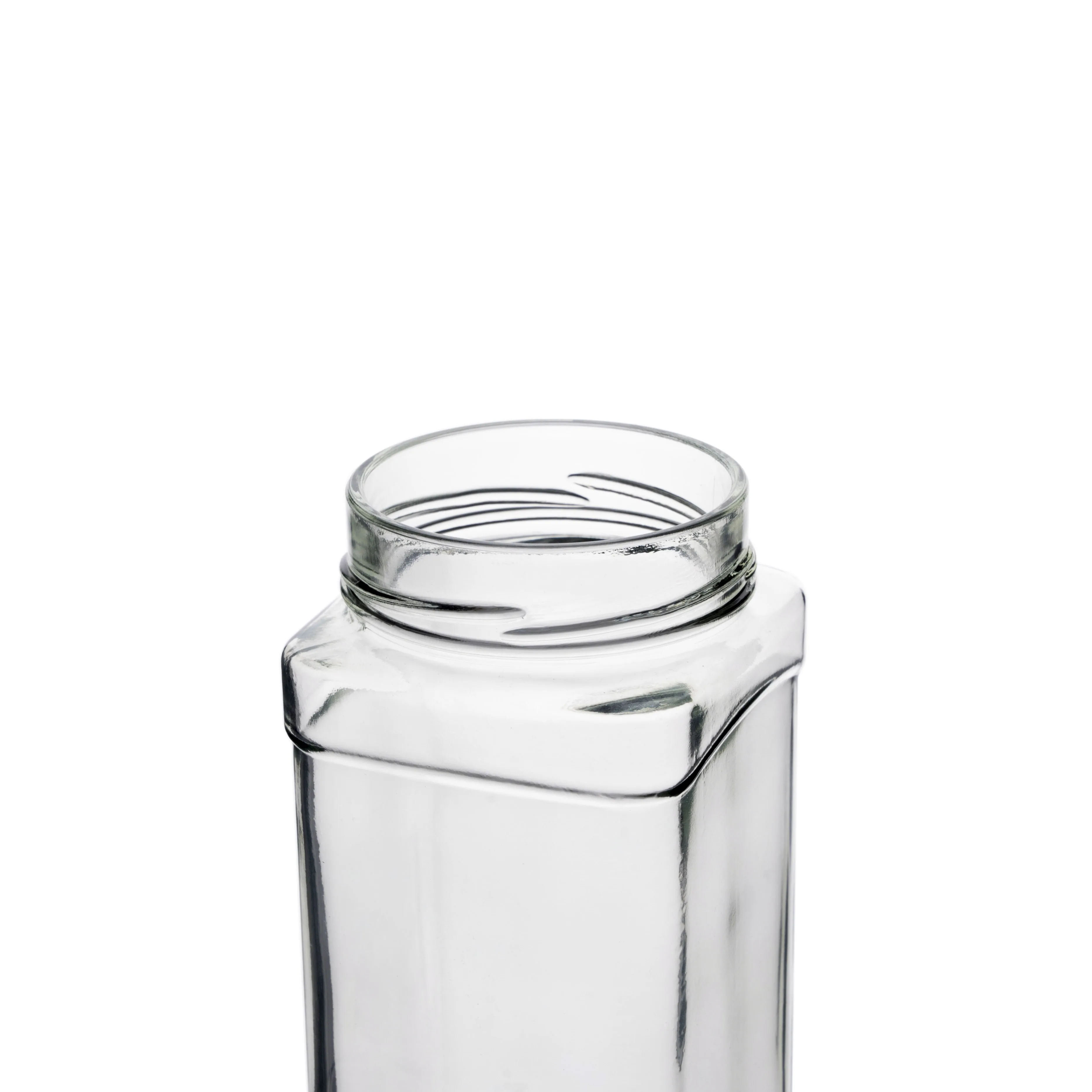 19OZ Square Glass Jar-Premium Quality Handcrafted for Storage and Decorative Purposes