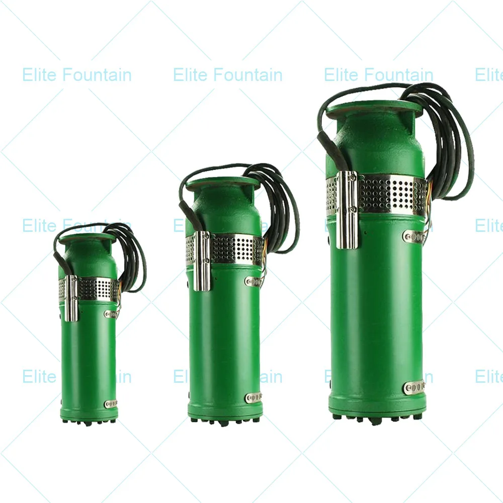 
QSPF Series Centrifugal Fountain Pump Cast Iron Submersible Water Pump AC380V 1.5KW Electric Water Pumps 