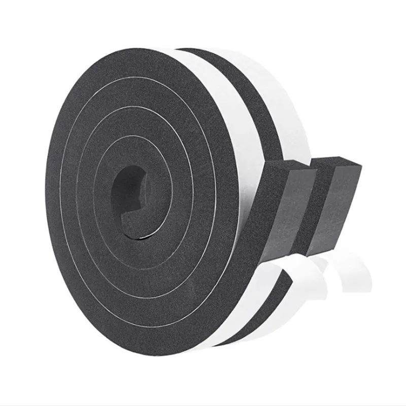 Closed / Open Cell PVC PU NBR CR PE EPDM Foam Rubber Seal Strip Adhesive Backed Foam Strips foam tape for air conditioner