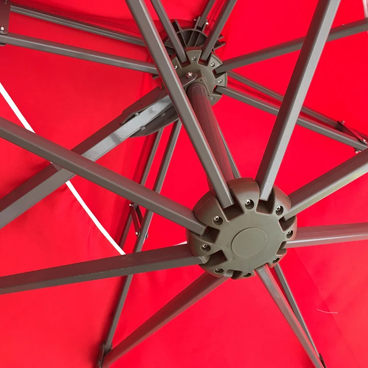 big size garden square roma offset outdoor umbrellas with 60 kg base