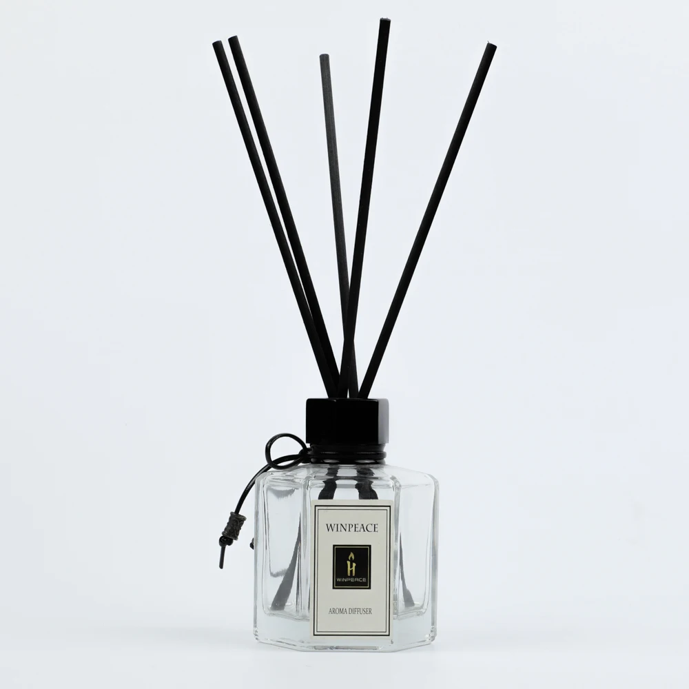 2020 New 100ml Luxury scents metal lid decorative high quality reed diffuser with glass jar