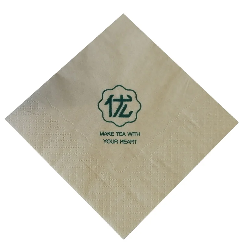 Custom logo elegant paper napkin tissue paper cocktail napkin