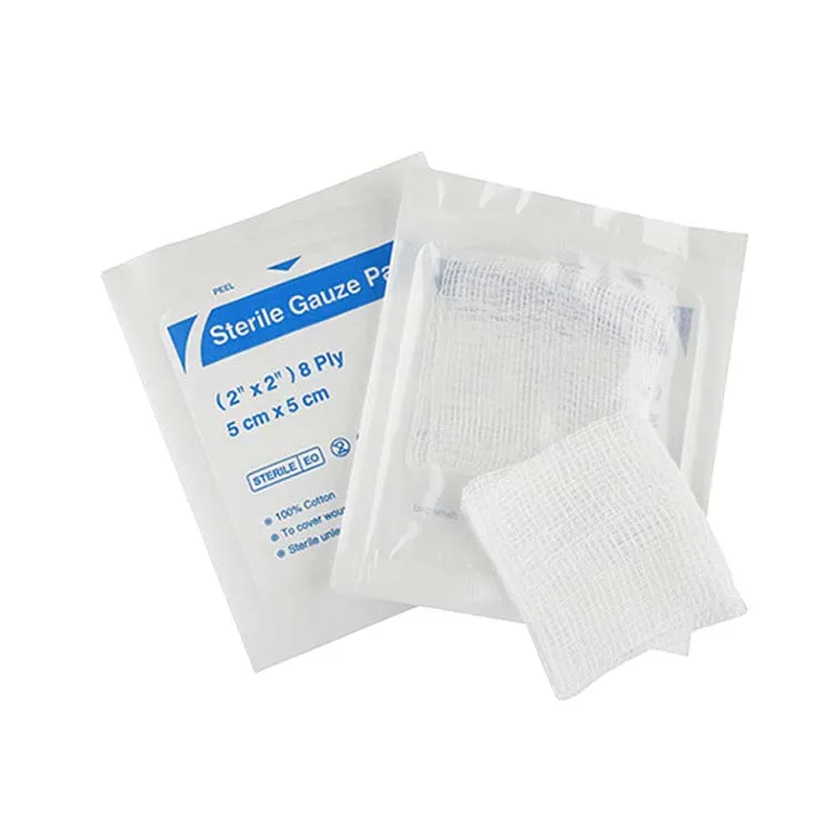 Sterilized Medical Absorbent Gauze Swab with Radiopaque Thread