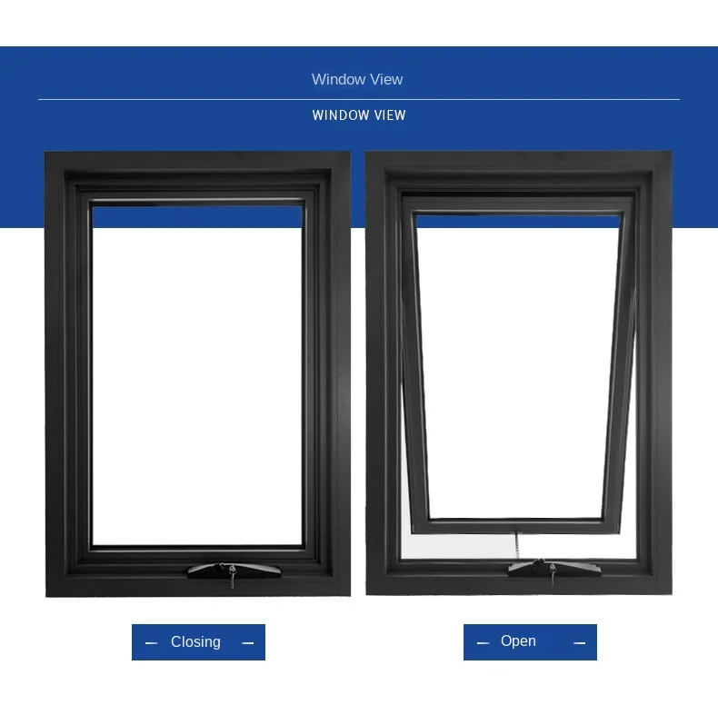 Plastic Steel Doors and Windows, Kitchen, Bathroom, Stairwell, Attic, Vinyl UPVC Hanging Window
