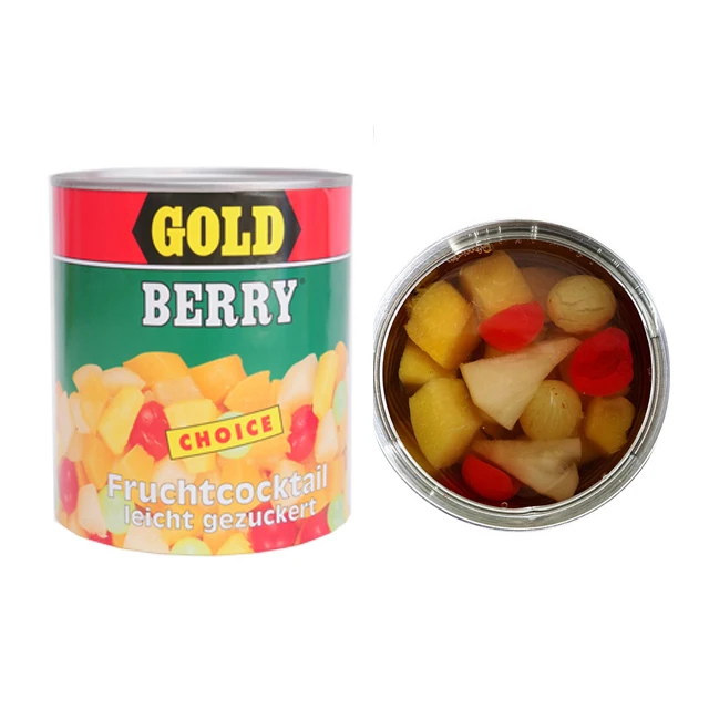 Best price cocktail mix canned fruits in can in syrup 820g
