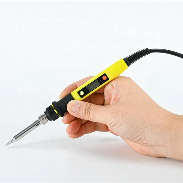 Горячий стиль Электрический паяльник с резиновой ручкой 936H цифровой дисплей Электрический паяльник ЖК-паяльная ручка LCD80W