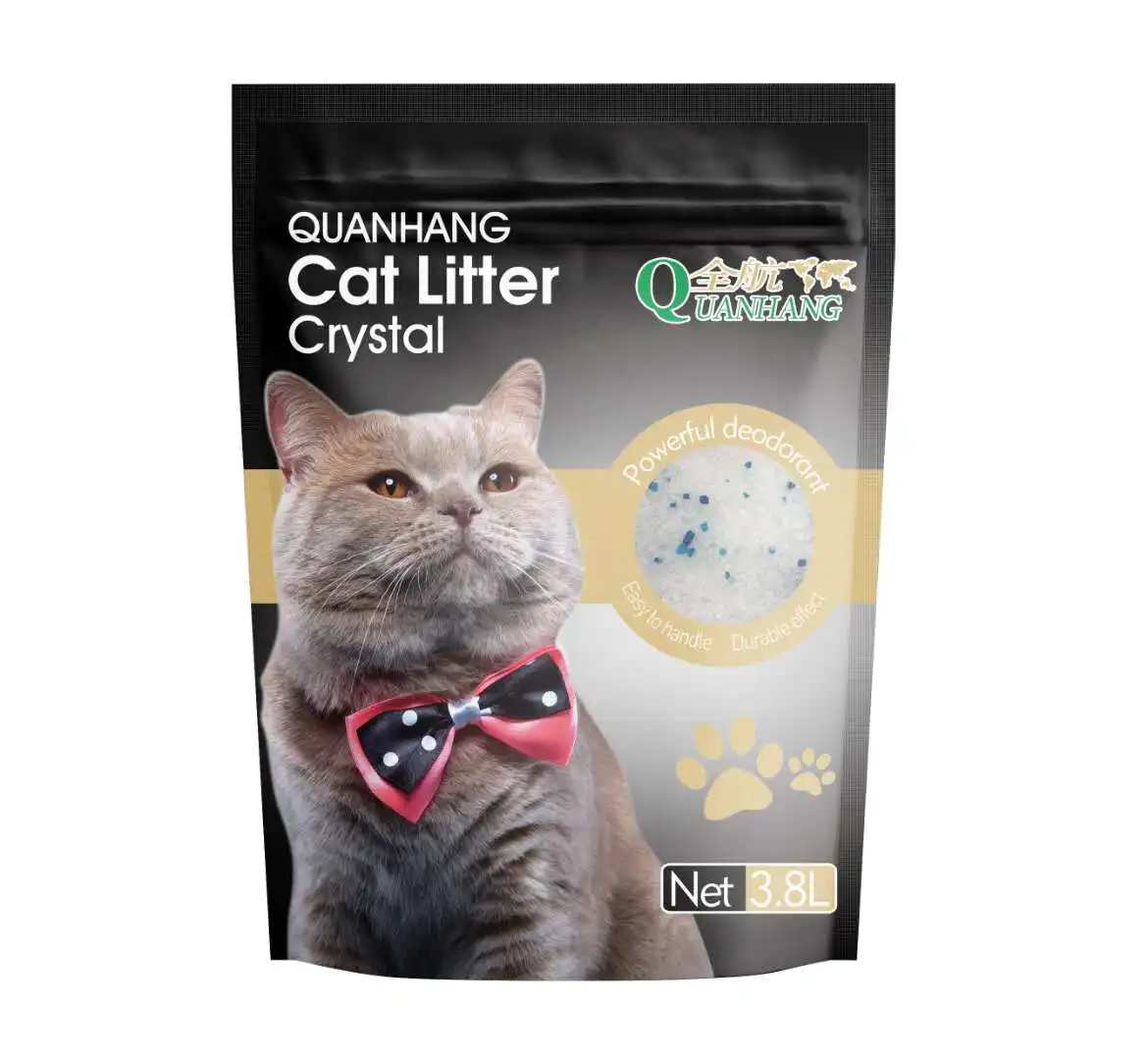 Blue/Red Silica Gel Cat Litter for Pet Cats Silica Gel Cat Litter 3.8L/1.5kg Per Bag