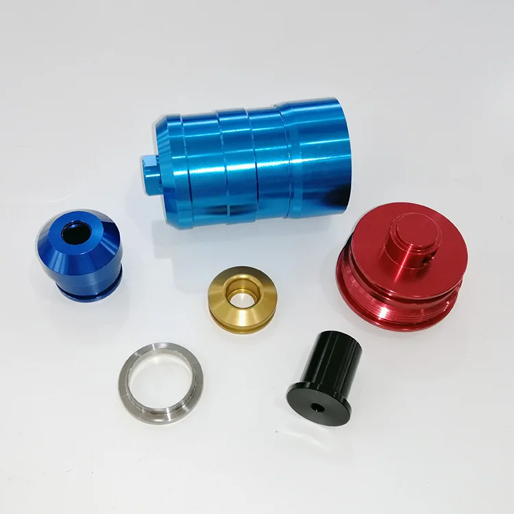 cnc turning machined aluminum anodized mechanical parts