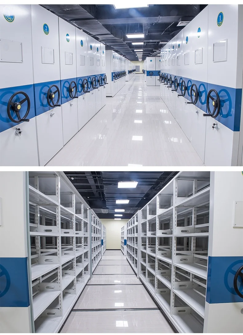 Modern Compact Metal Mobile File Rack Adjustable Movable Shelving Office Library Book Storage Stylish Steel Furniture School Use