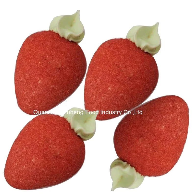 Handmade Giant Big Strawberry marshmallow pop lollipop