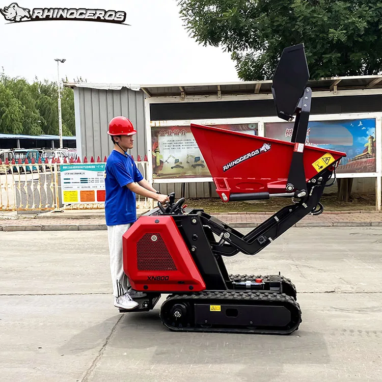 Crawler Mini Dumper Sale 800kg China Rhinoceros New XN800 Factory Price with Japanese Kubota Diesel Engine EPA CE used