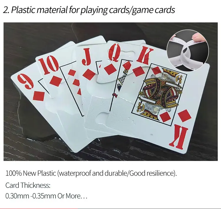 100% all plastic playing cards