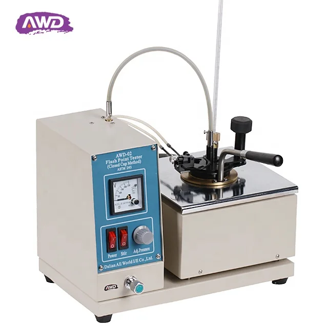  AWD-02 Pensky-martens закрытый стаканчик тестер точки вспышки воспламеняемость нефти точка анализатор ASTM
