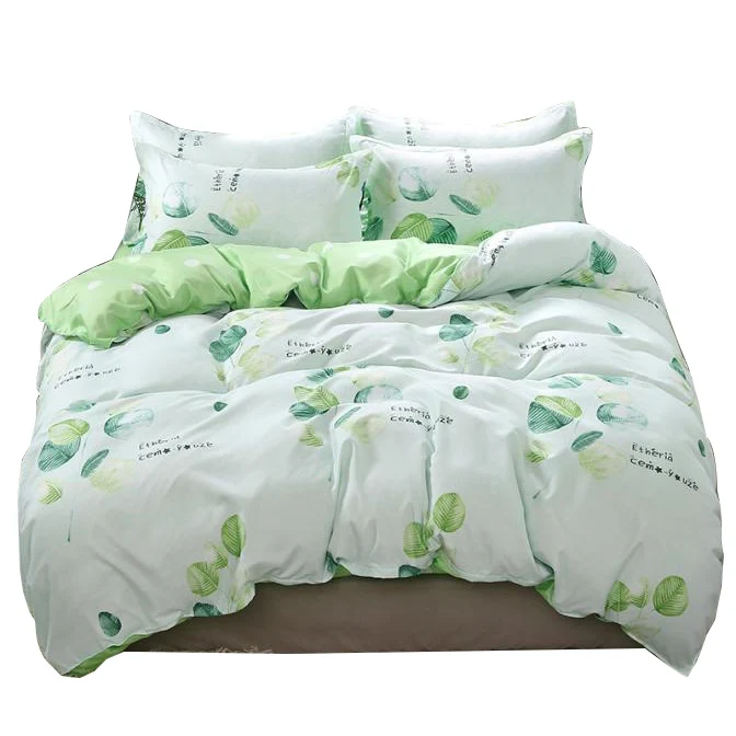 Manufacturer Custom Happy Radish Active Printing Aloe Cotton Bed Sheet Quilt Cover