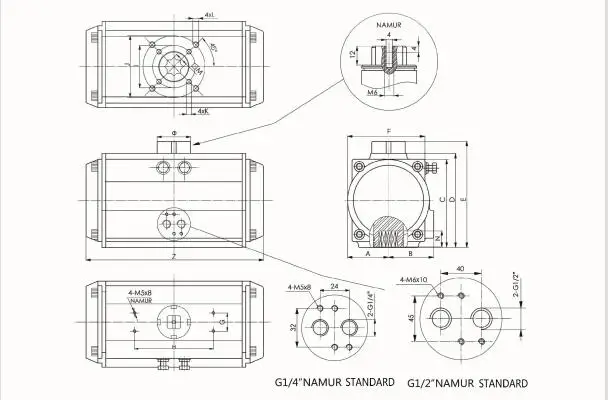 Chinese pneumatic valve actuator good quality