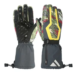 Зимние варежки для лыж, перезаряжаемые варежки с электрическим подогревом для езды на мотоцикле и велосипеде, варежки для работы с подогревом