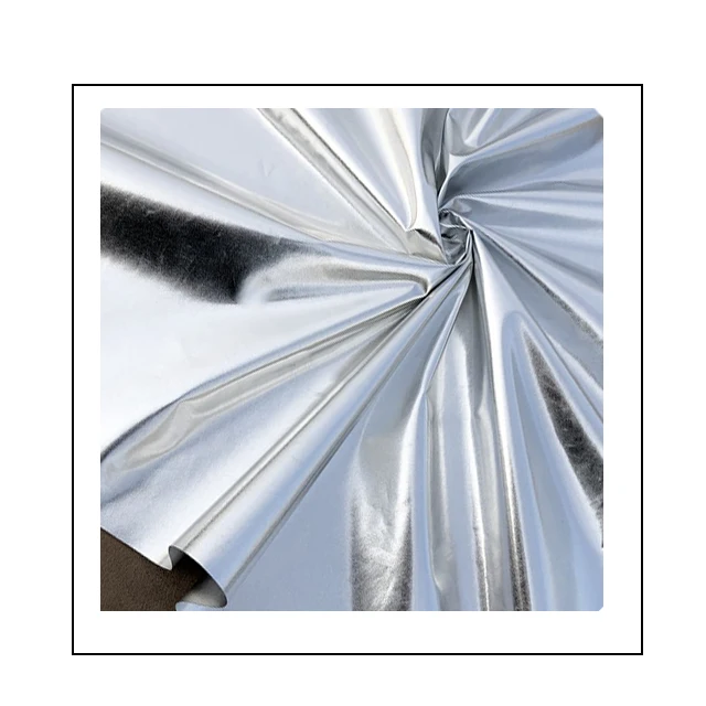 2023 Popular High Visibility Polyester Waterproof Funny Reflective Silver-grey Clothes Fabric