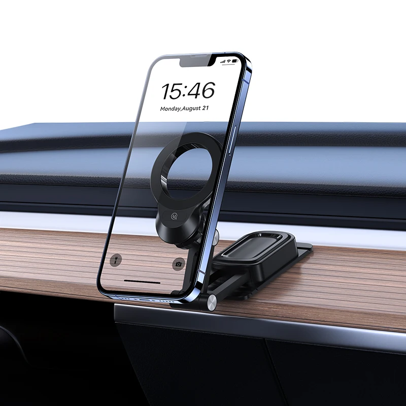 USAMS ZJ076 premium car phone holder Magnetic Car Phone Holder (Center Console) for iPhone and all phones fit