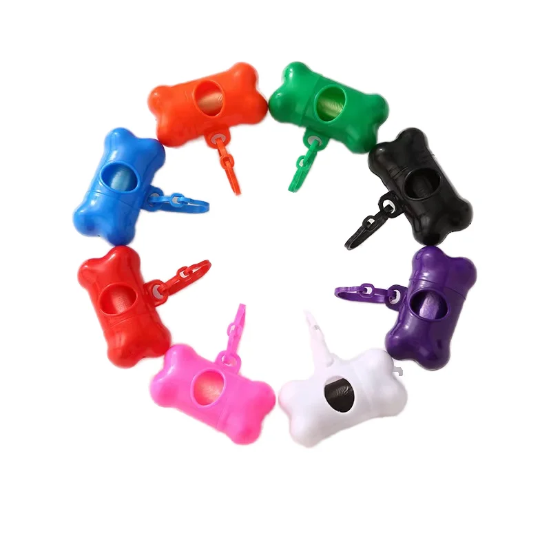 Высококачественный экологически чистый пластиковый дозатор для собачьих какашек, роскошная сумка для удаления отходов домашних животных в форме кости, держатель для мелких животных на заказ