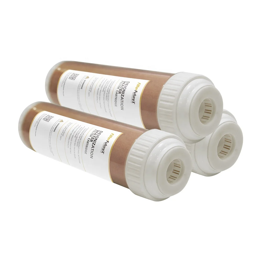Deionization 0 TDS Deionized Water Filter Ion Exchange Mixed Bed Resin Bonded Di Filter Cartridge For Aquariums water system