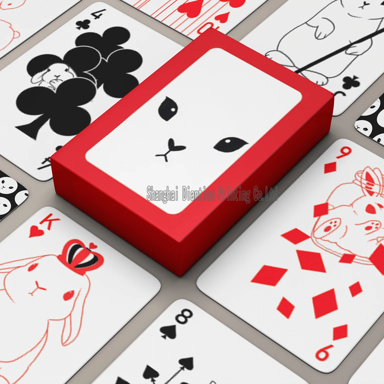 Premium Custom Cartoon Printed Deck Poker Playing Cards