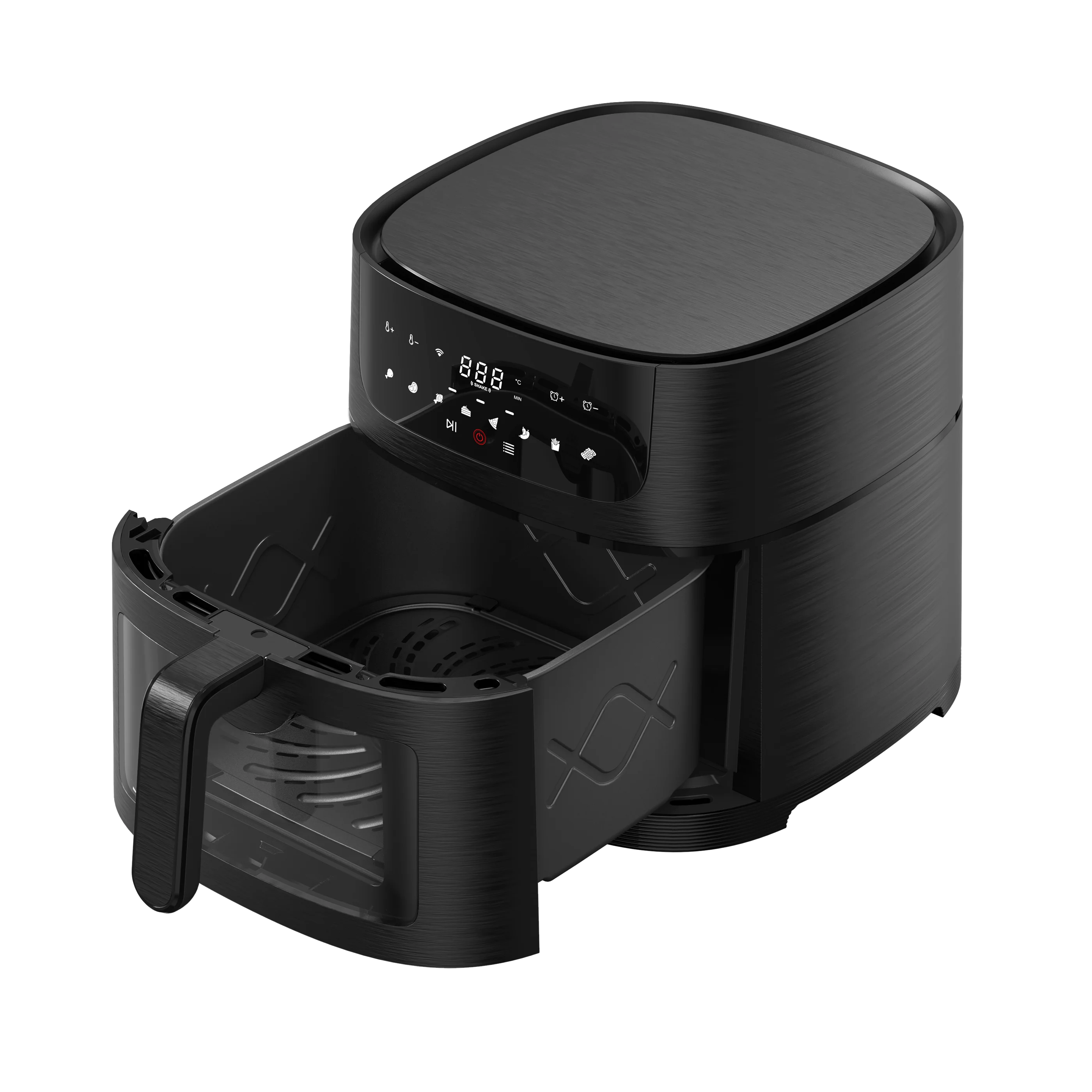 8L 1800W 220V Consumer Reports Best Air Fryer Hot Selling Mini Rack Air Fryer without Oil Digital Smart Air Fryer