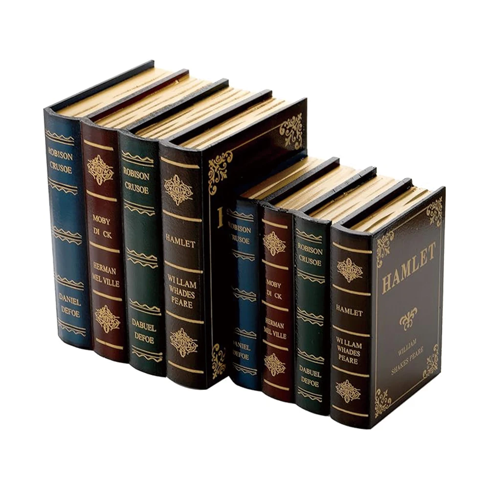 Декоративная книга на заказ деревянные поддельные антикварные книги журнальный столик пустые набор для печати коробки оптом