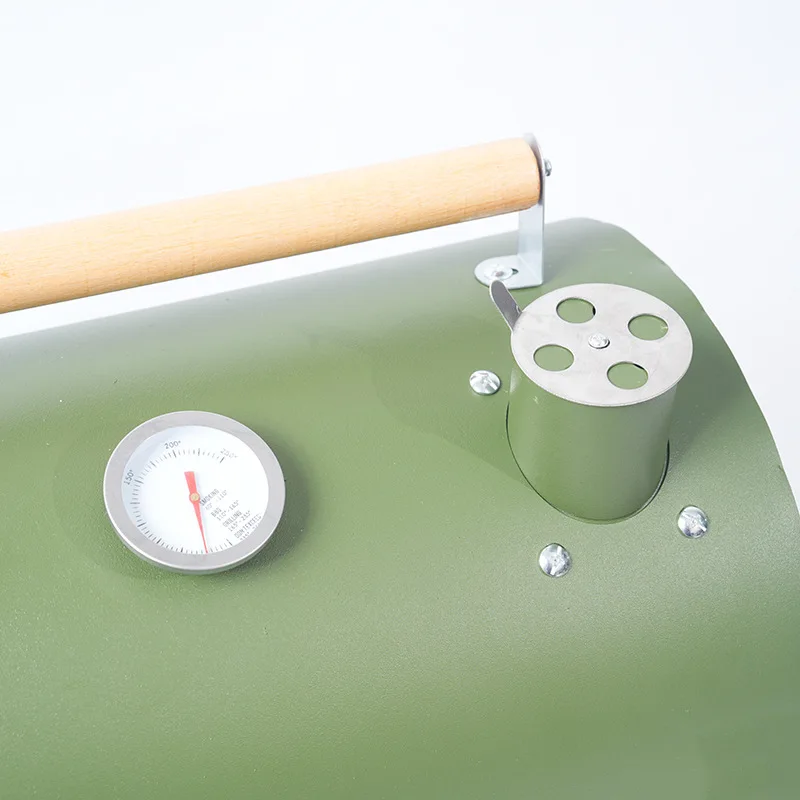 Camping Portable Grills  Easy Carry Outdoor Charcoal Portable BBQ Grills With Smoker Chimney