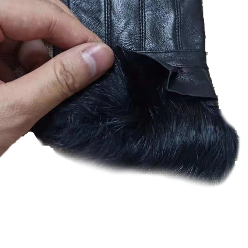2021 New Popularity Hot Sale Products An Vintage Ladies Gloves Leather rabbit fur cuff
