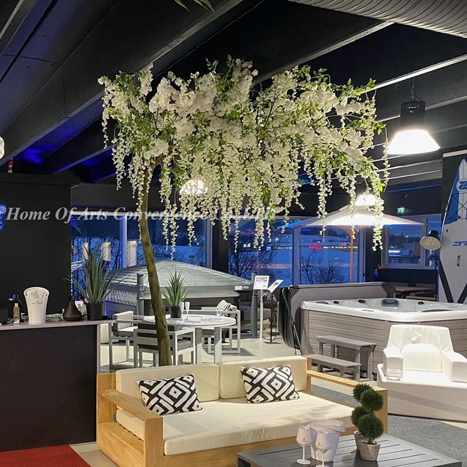 Japanese silk artificial cherry blossom tree wedding decor flower wedding ornamental plants wishing tree