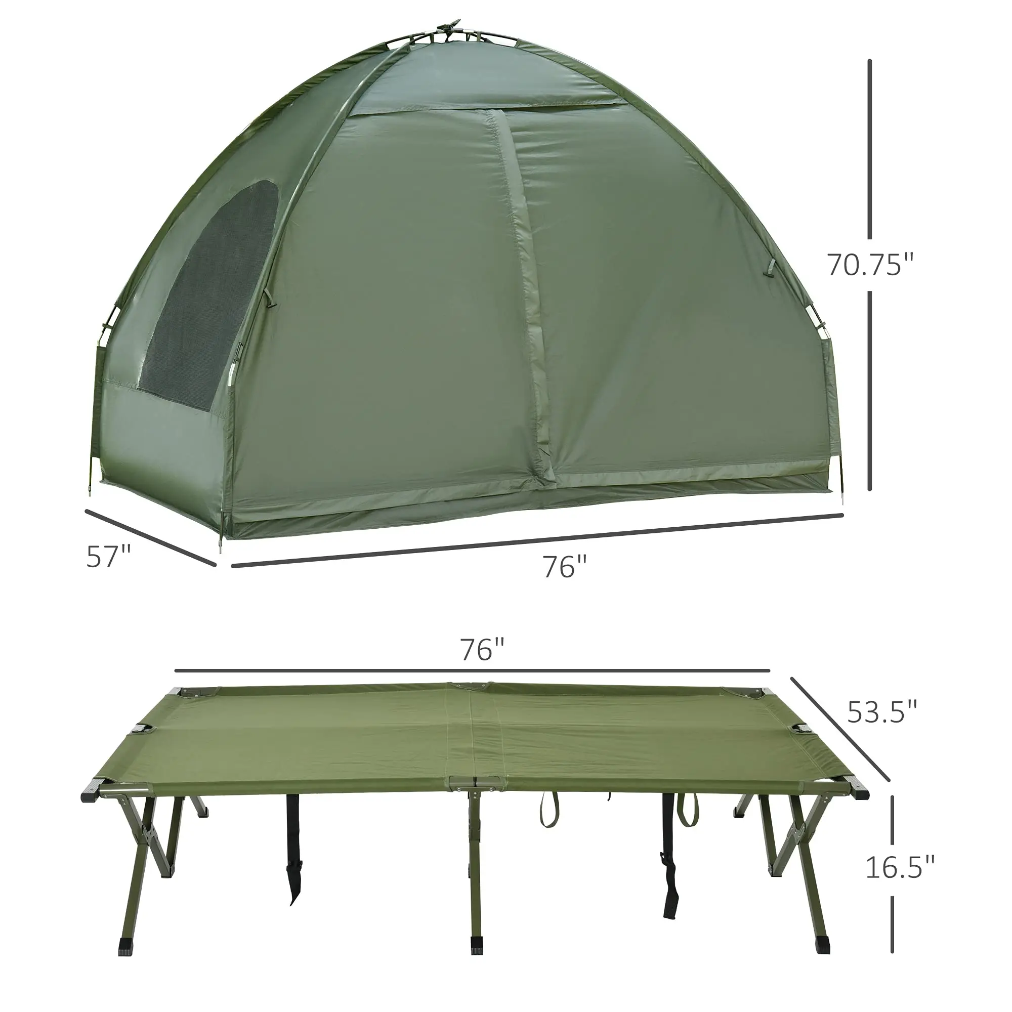 2 Person Portable Camping Bed Foldable Outdoor Elevated Camping Bed Tent Cot Tent camping tent with bed