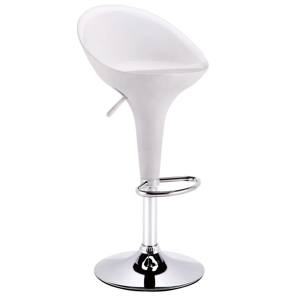New design cheap bar furniture color bar stool free sample adjustable plastic bar stool with footrest