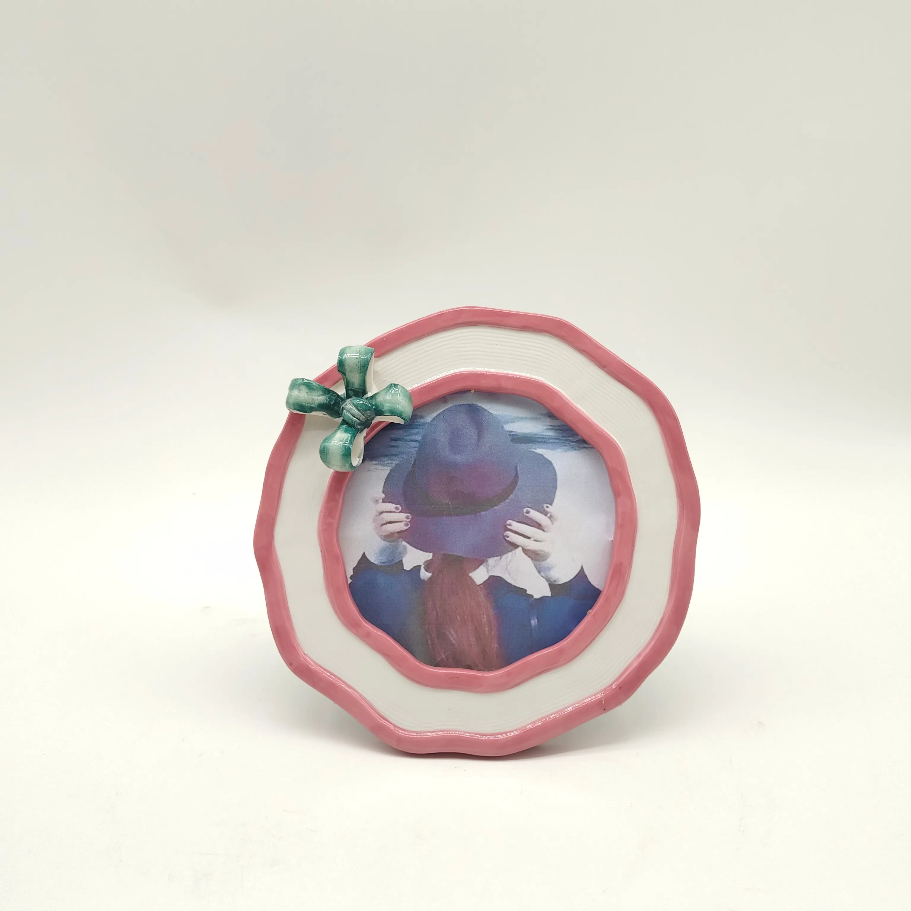 Hot Selling Latest Design Customized Gifts Decoration DIY Picture Frame Ceramic Photo Frame