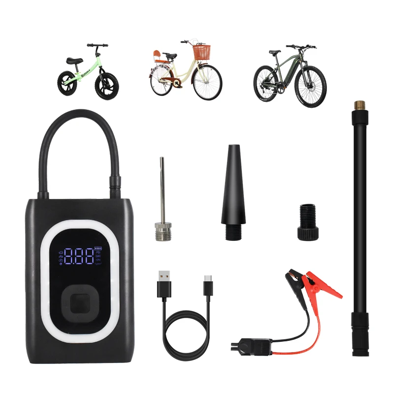 Handhold 12000Mah Electric Air Pump 16V 1000A Jump Starting Mobile Portable Charger Jump Starter Compressor