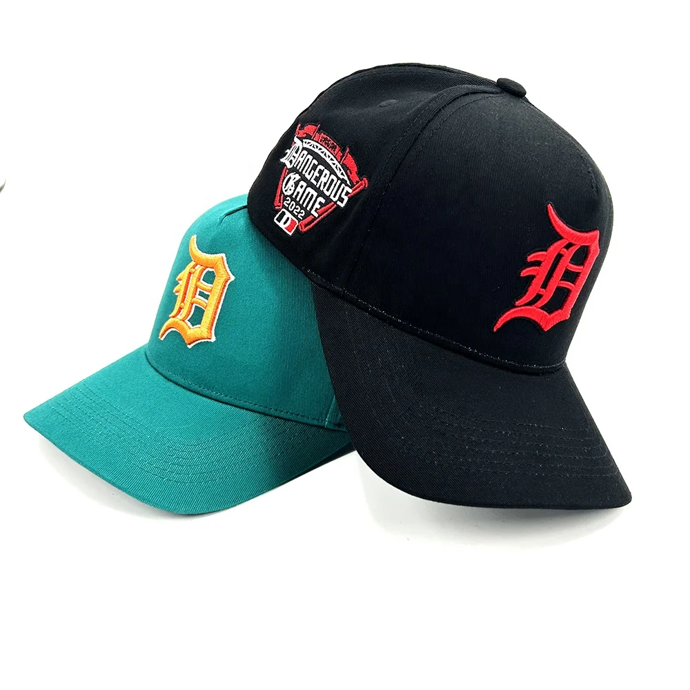Wholesale Custom High Quality 5 Panel Cotton Sports Baseball Gorras Cap Embroidery Logo baseball Hat