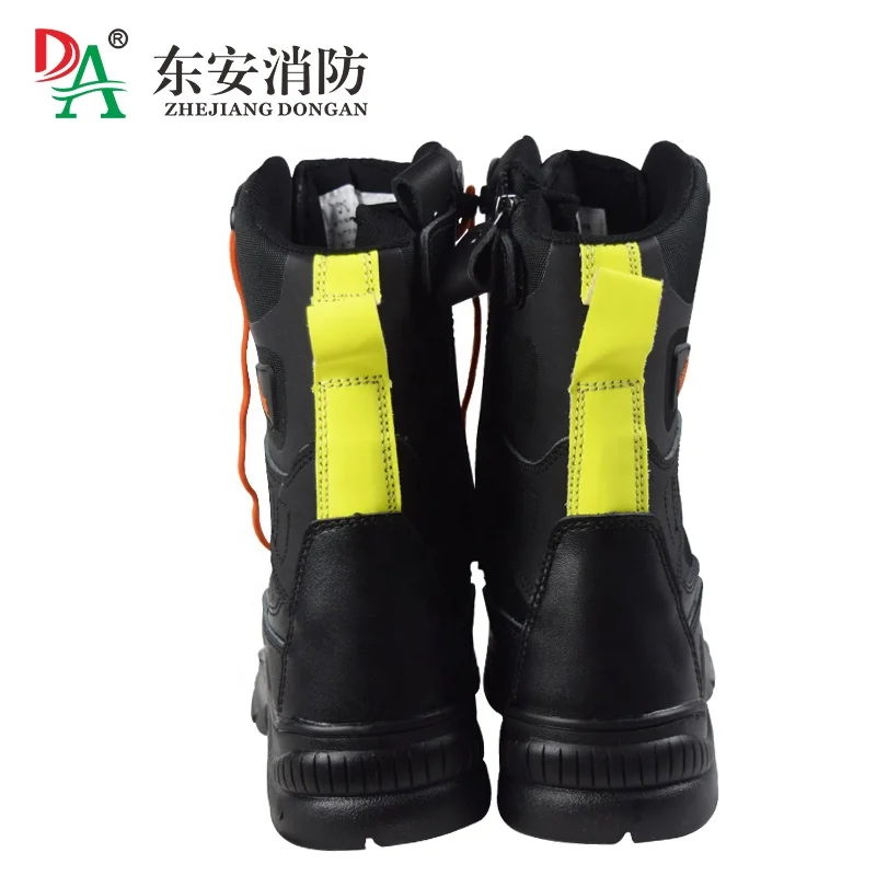 Fire Resistant Fire rescue Anti Puncture firefighter new leather boots