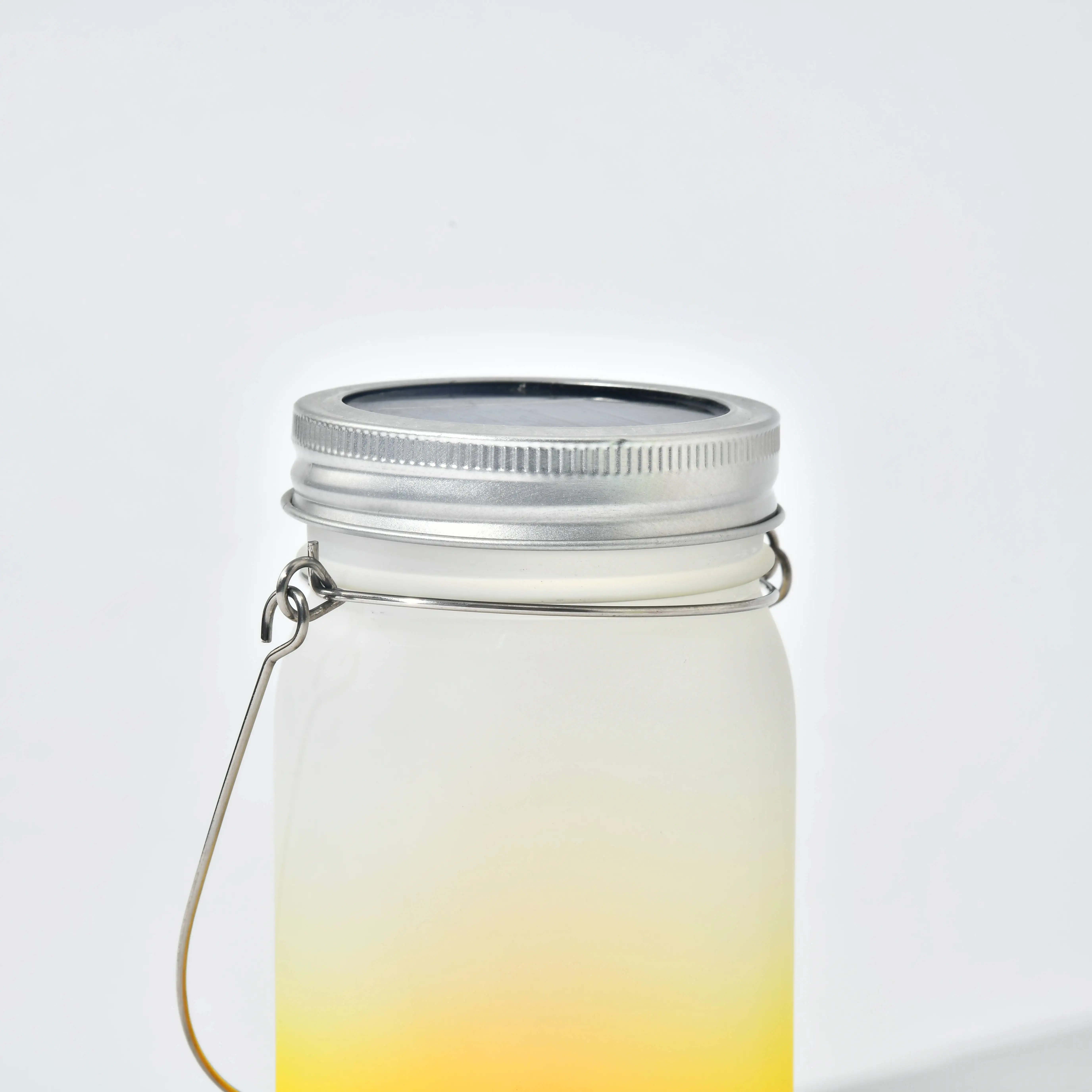 USA Warehouse Outdoor Lantern 430ML DIY blank sublimation Stainless steel handle sublimation Mason jar courtyard lamp