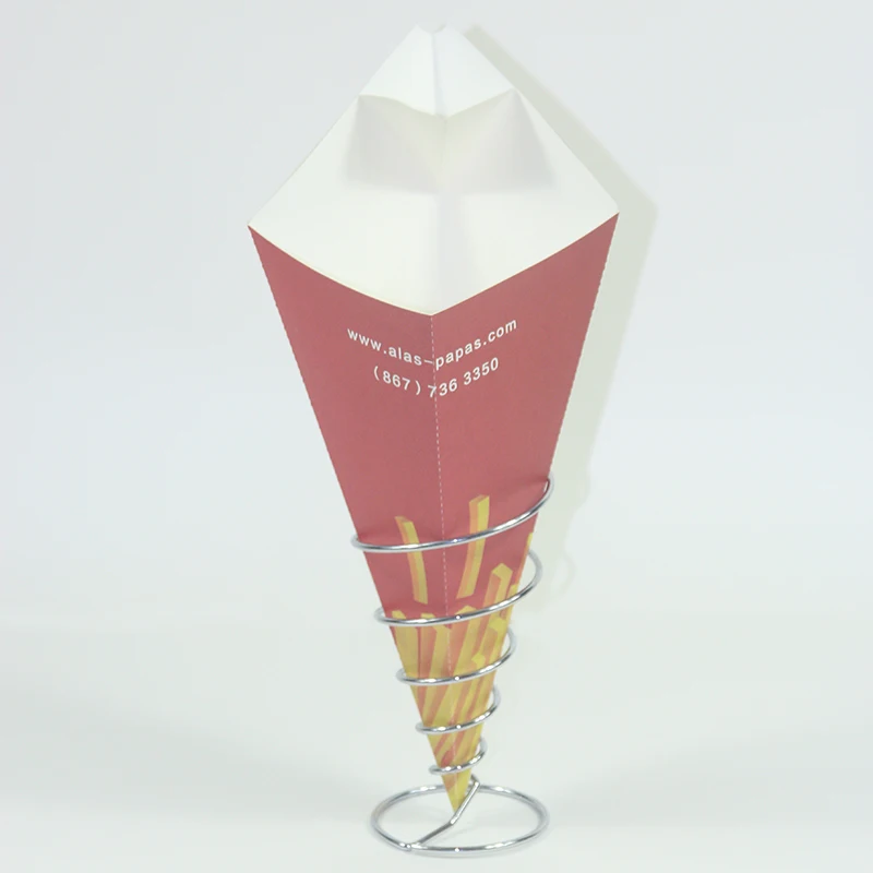 disposable paper cones for Takeaway Fast Food