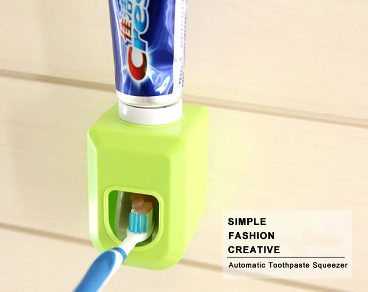 Professional Customize Bathroom Creative Plastic Squeezing Touch Automatic Toothpaste Dispenser