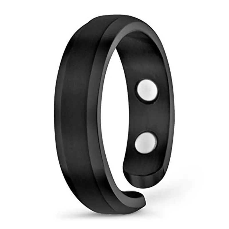 Wish Hot Selling Creative Open Ring Health Care Ring Adjustable Magnetic Ring For Men & Women
