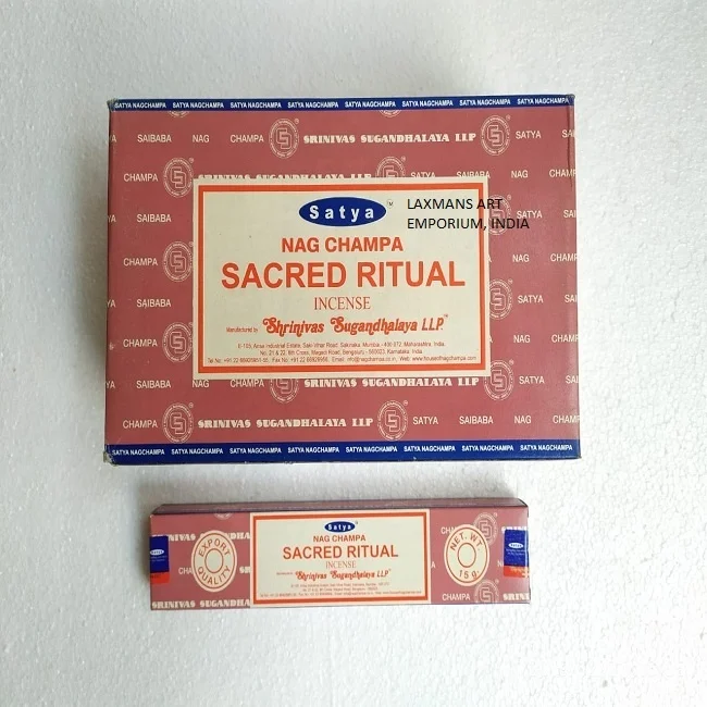 Satya Sacred Ritual Masala Hand Rolled Incense Sticks 15 Grams Pack Wholesale Exporter From India Mix