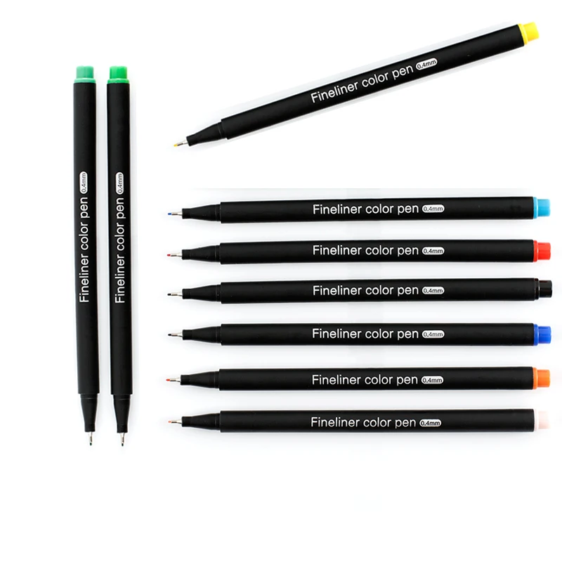 HAOCAI OEM 24 Colors New Design Fine Point Sketch Pen Waterproof Fine Line Writing Drawing Markers Colorful Pens for Art Work