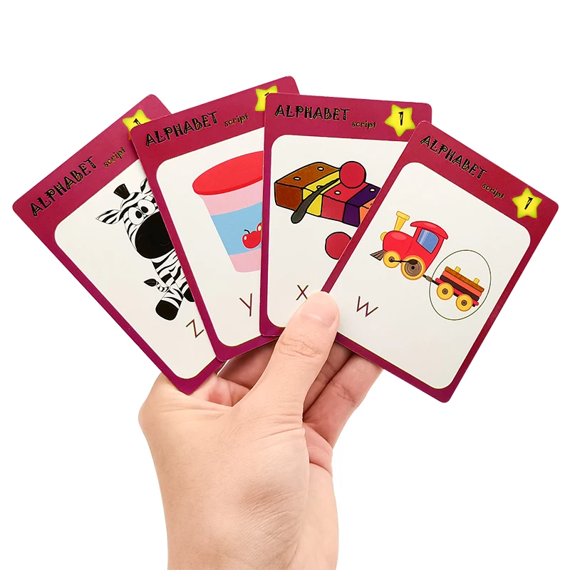 Wholesale Toddler Abc Letter Alphabet Memory Custom Printed Sight Word Flash Card