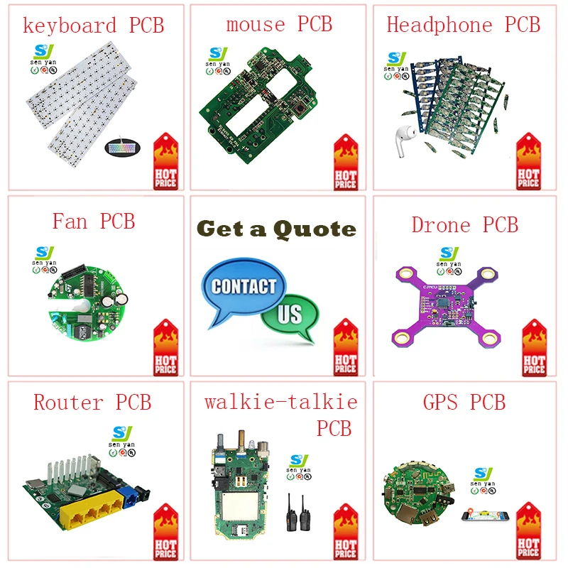 Oem Rohs 94V 0 Pcb изготовление Placa универсальная Circuito Impresso от производителей Circuitos