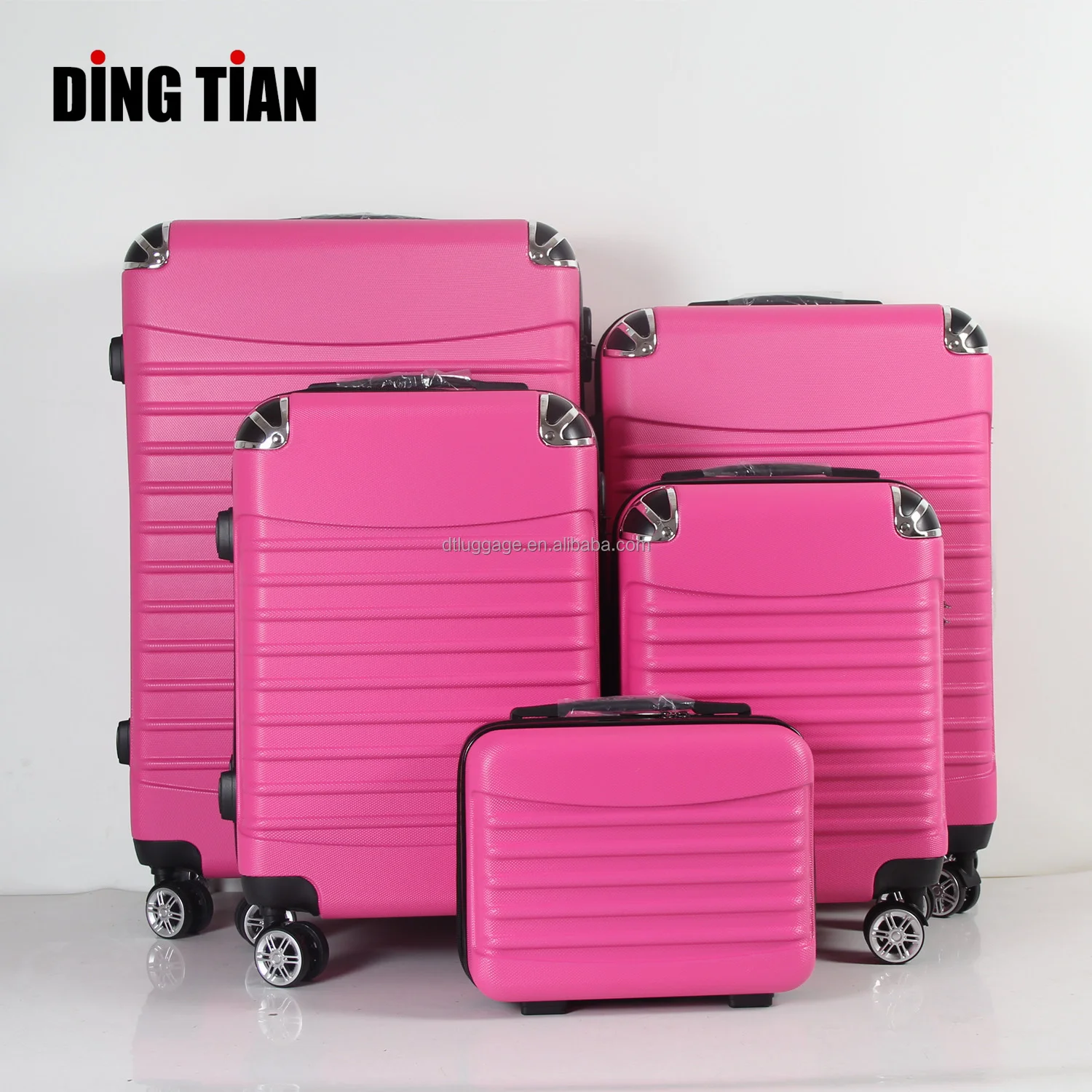 New Design High Quality Travel Trolley Luggage Bag 5 Pieces Carry on ABS Suitcase Family Luggage Set With Small Case