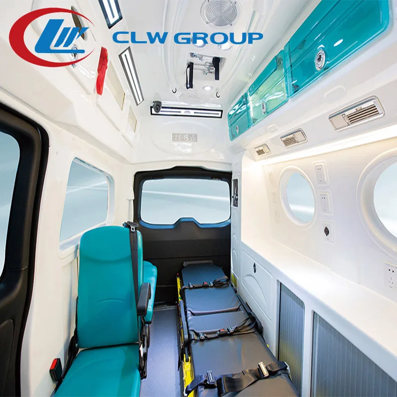 China manufacturer transit environmentally high roof ambulance bus